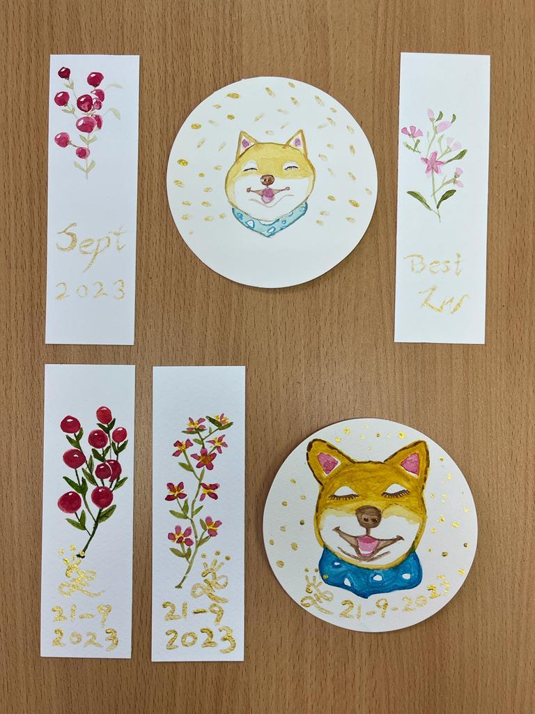 茗茶•賞花•水彩畫